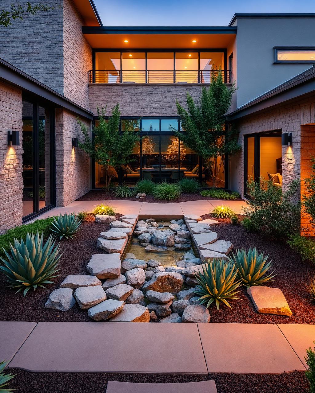 Stone Courtyard House